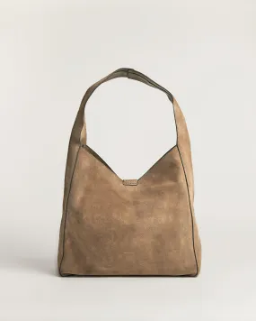 Heckfield Suede Slouch Bag | Acorn