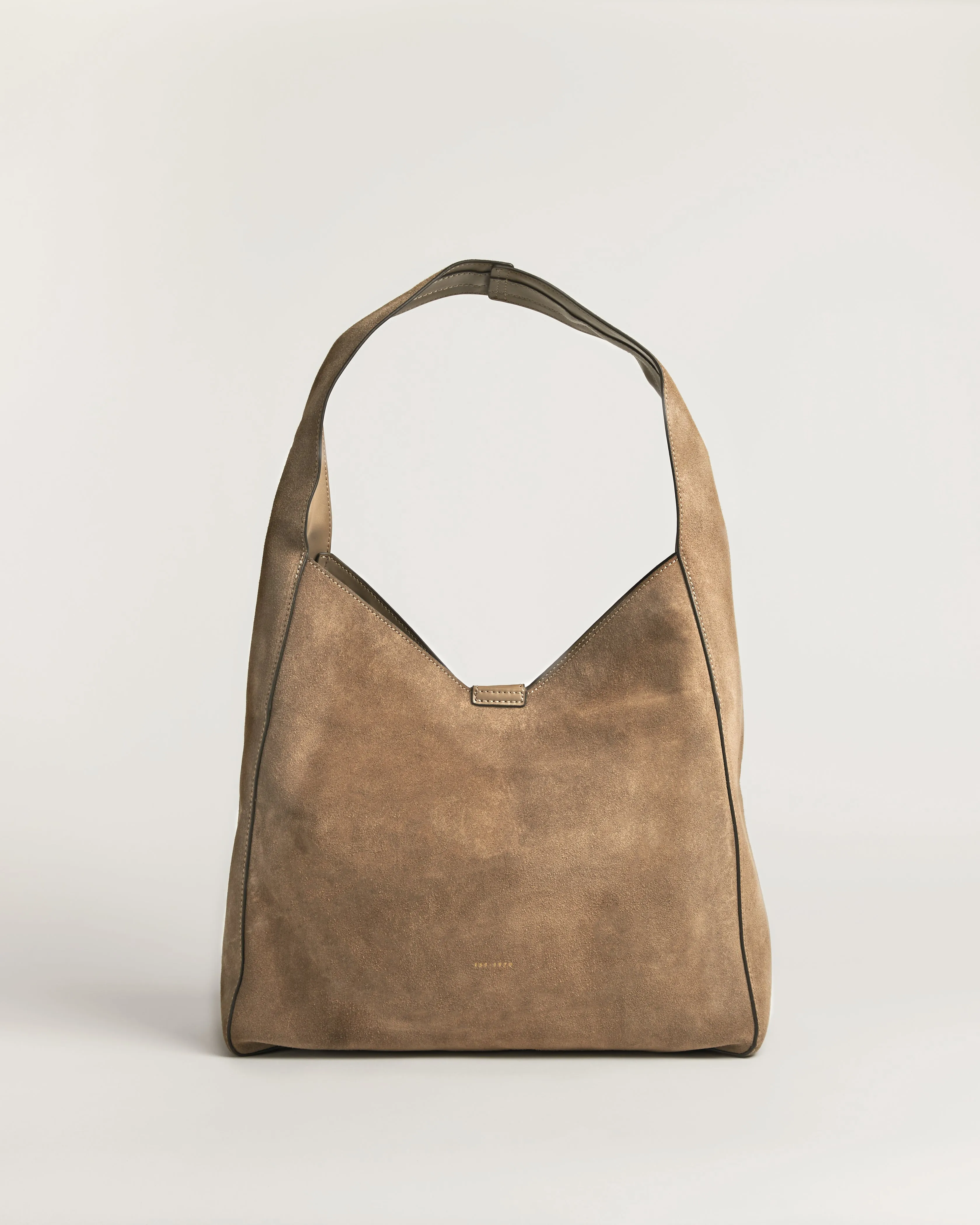 Heckfield Suede Slouch Bag | Acorn