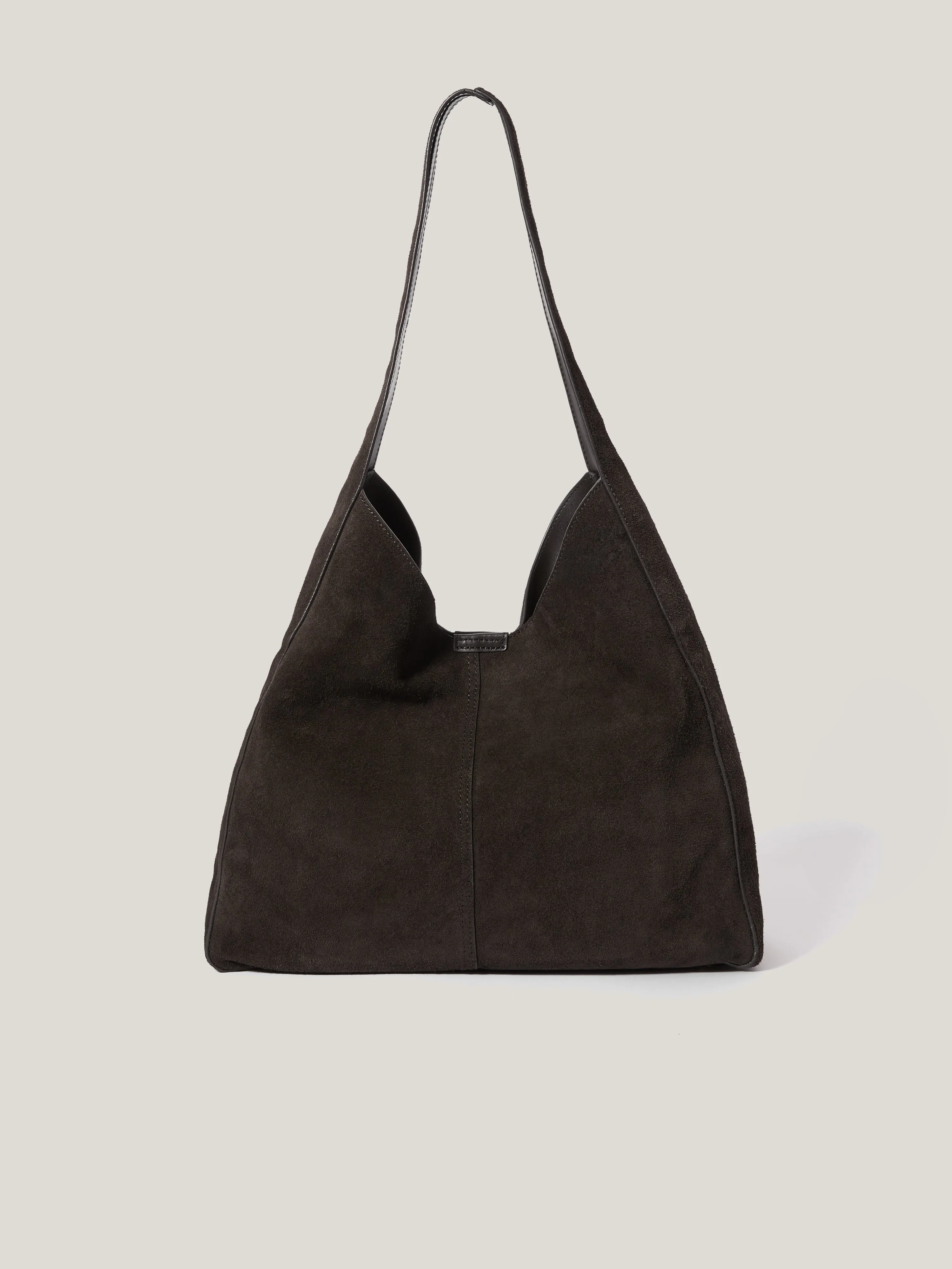 Heckfield Suede Tote | Chocolate