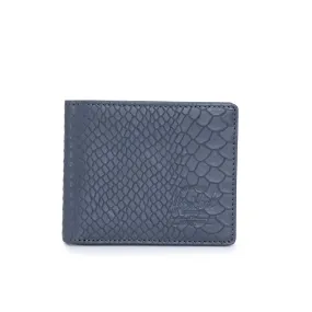 Herschel Hank Leather Wallet - Charcoal Snake