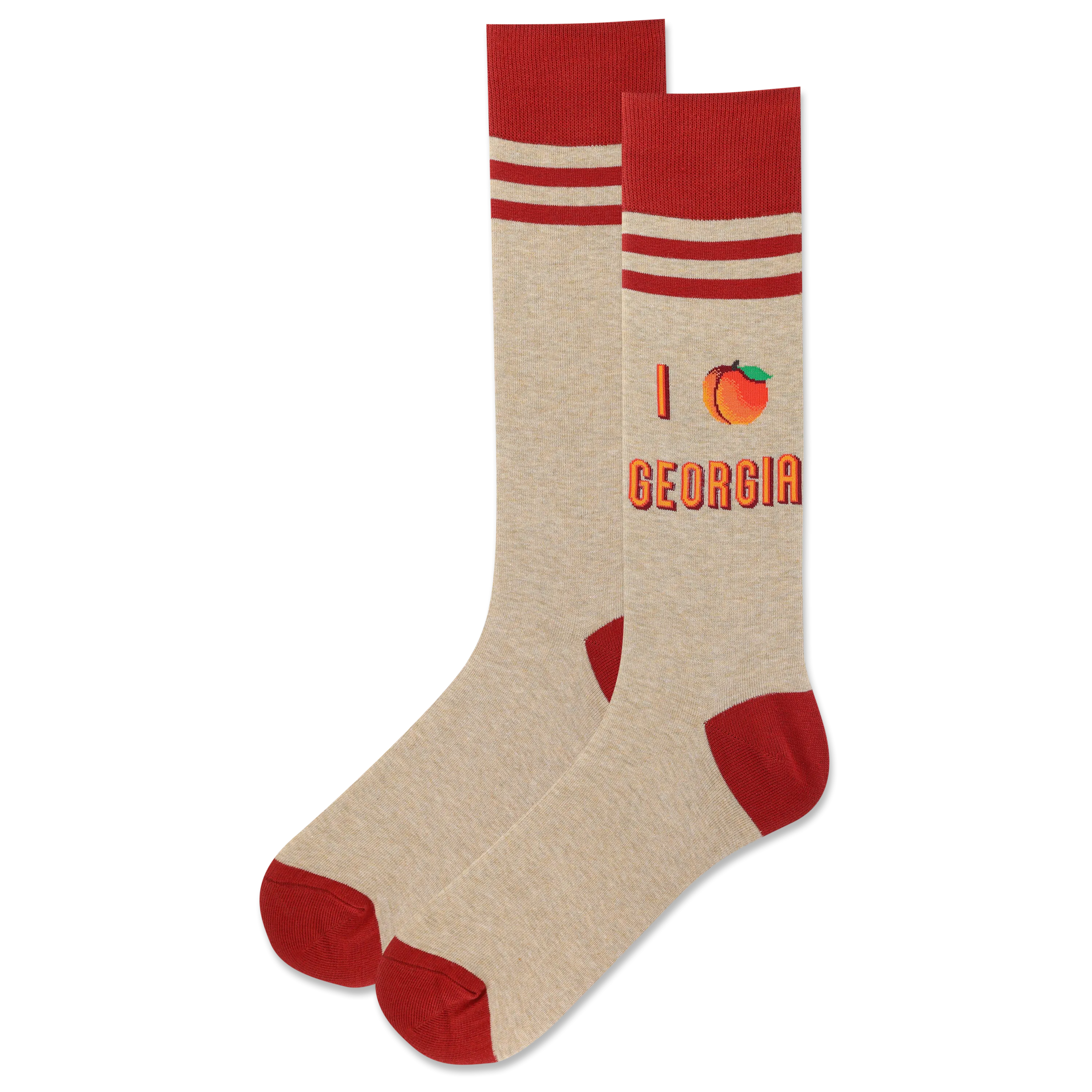 HOTSOX Men's I Peach Georgia Crew Sock