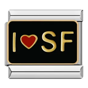 I love San Francisco, Gold and Red Heart