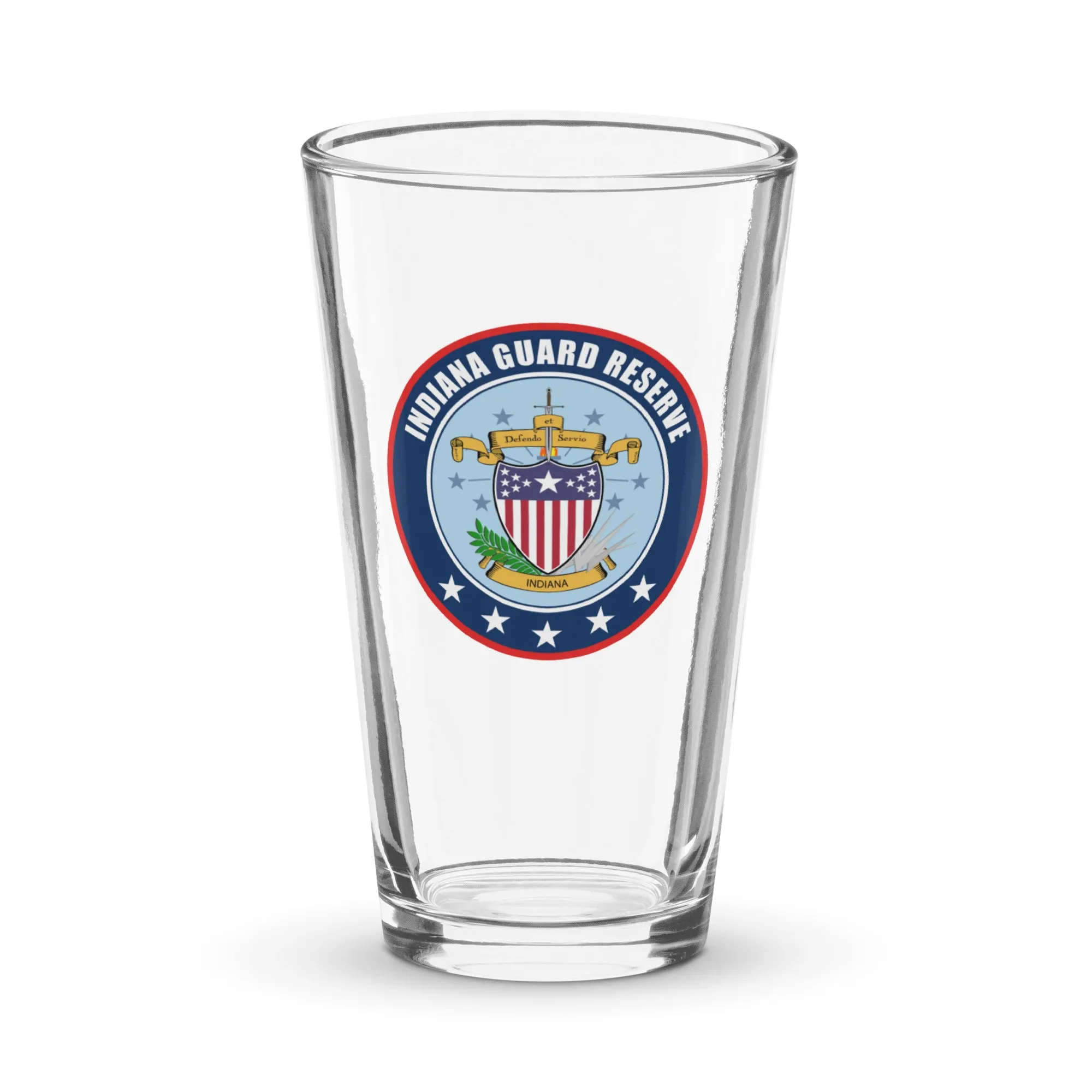 Indiana Guard Reserve Shaker Pint Glass