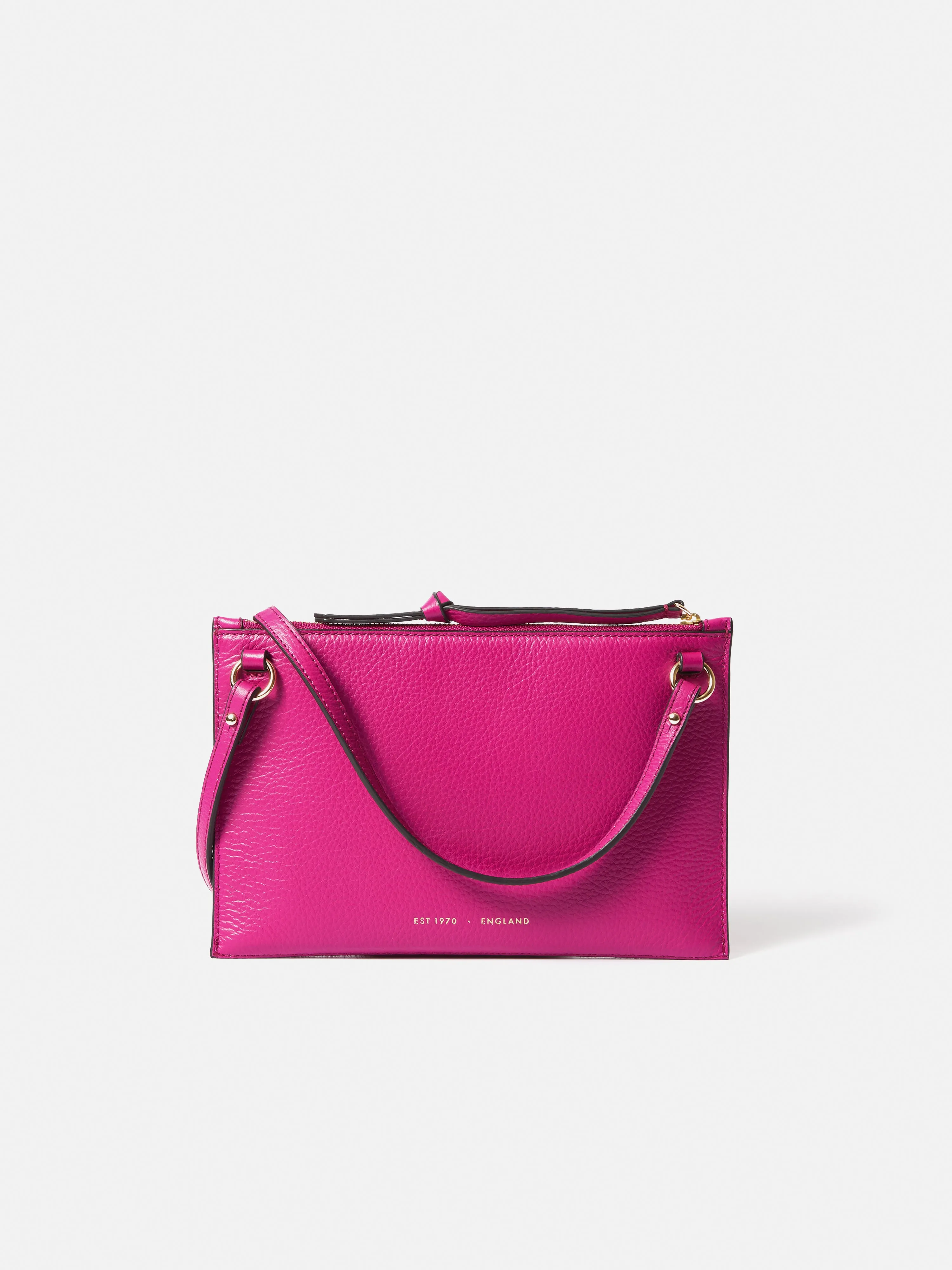 Ivy Calf Hair Cross Body Pouch | Pink