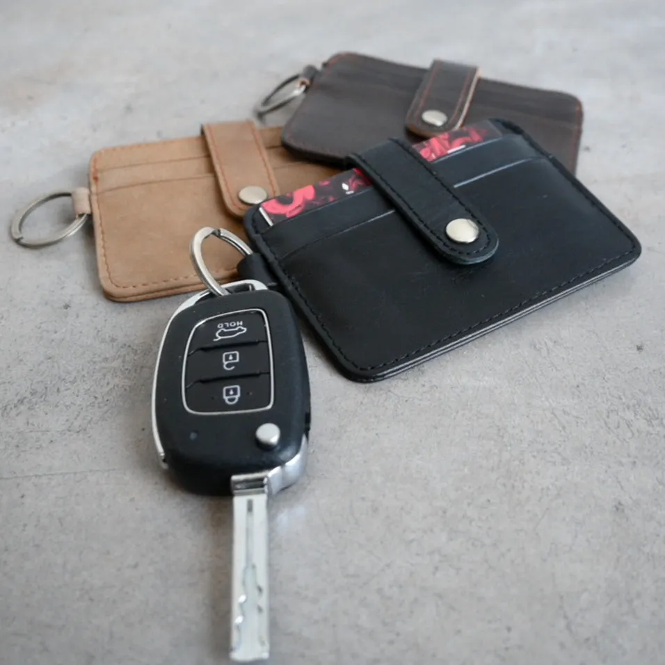 Keys And All Leather Wallet Keyring