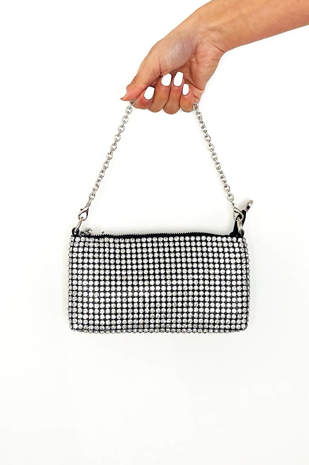 LILIE CLUTCH SILVER