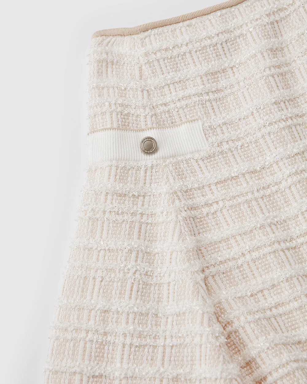 Linen Beige Kagura Knit Skirt