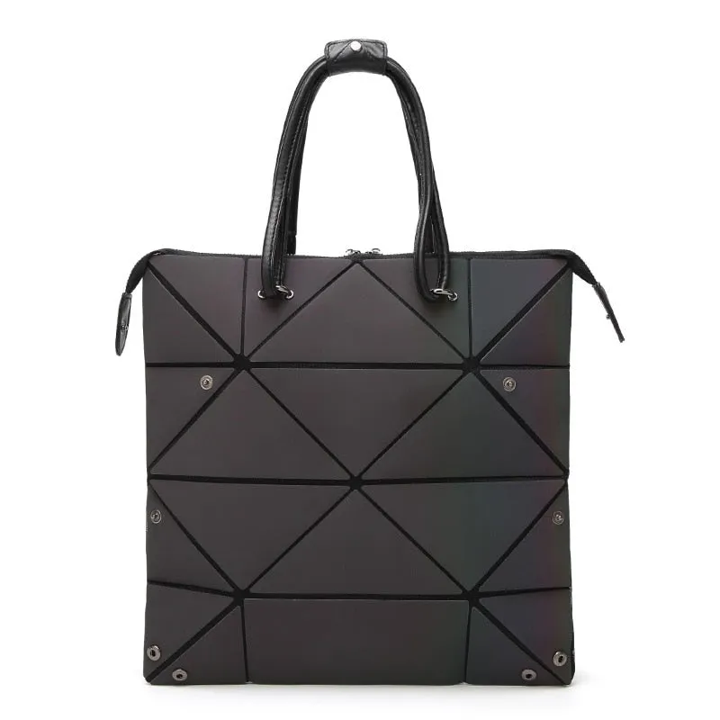 Luminous Geometric Ladies Tote Handbag