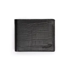 Luxury Crocodile Bifold-Black