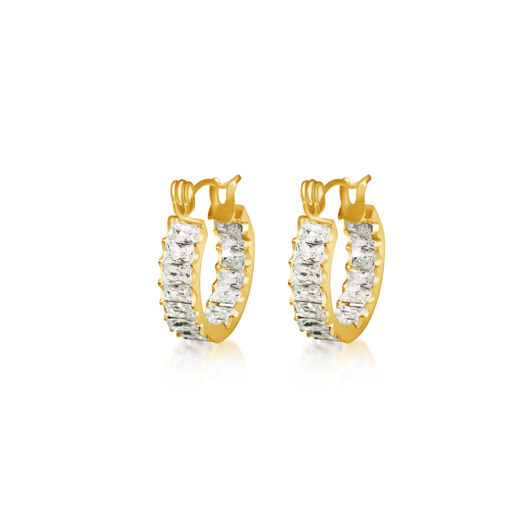 Luxury Diamond Hoops