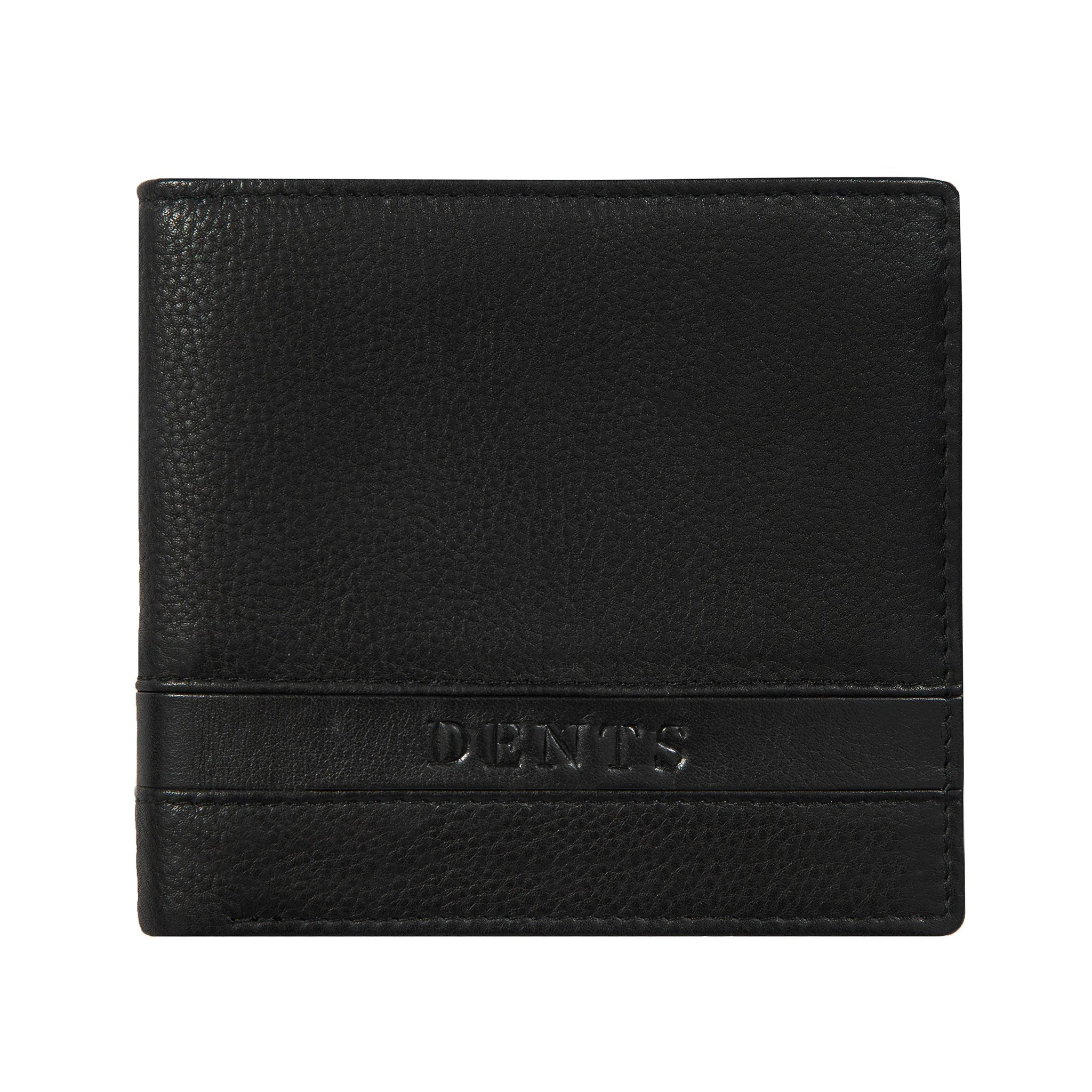 Men's Pebble Grain Leather Bifold Wallet with RFID Blocking and Coin Purse