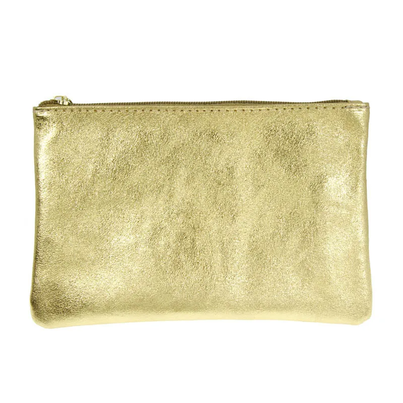 Metallic Leather Pouches