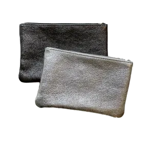 Metallic Leather Pouches