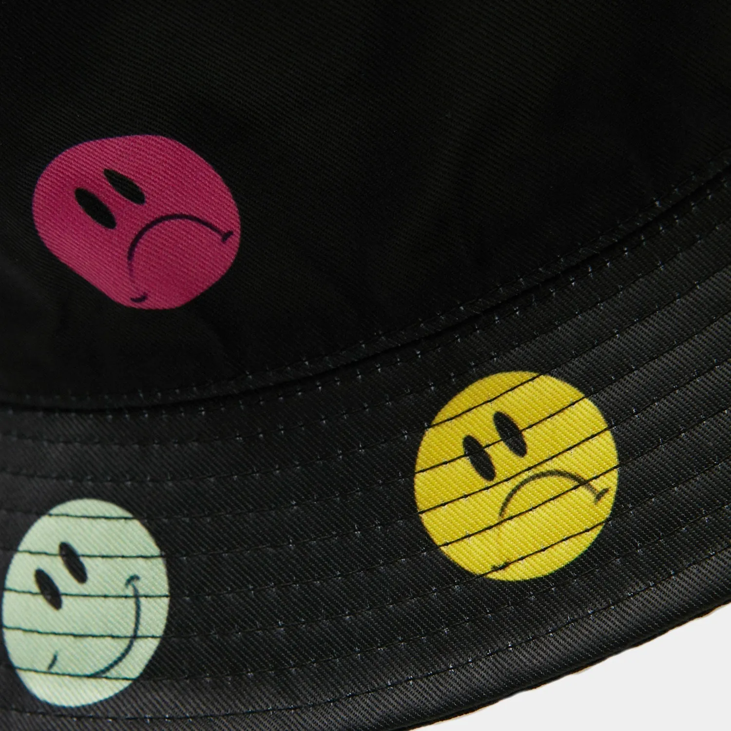 Mixed Emotions Black Bucket Hat