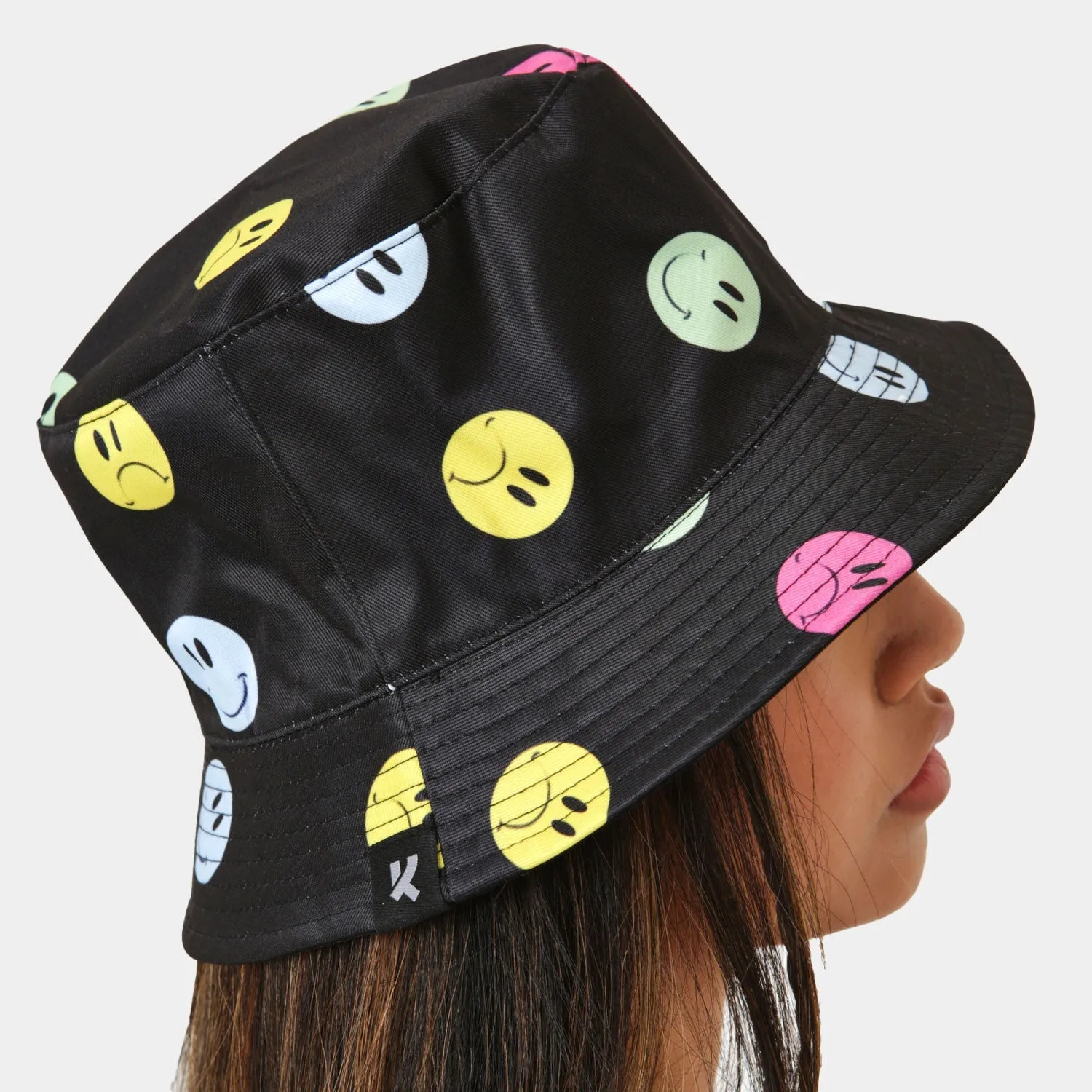 Mixed Emotions Black Bucket Hat