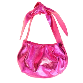 Natalie Mini Bag in Metallic Hot Pink