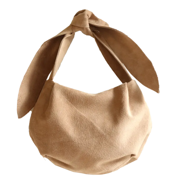 Natalie Mini Bag in Suede Nude