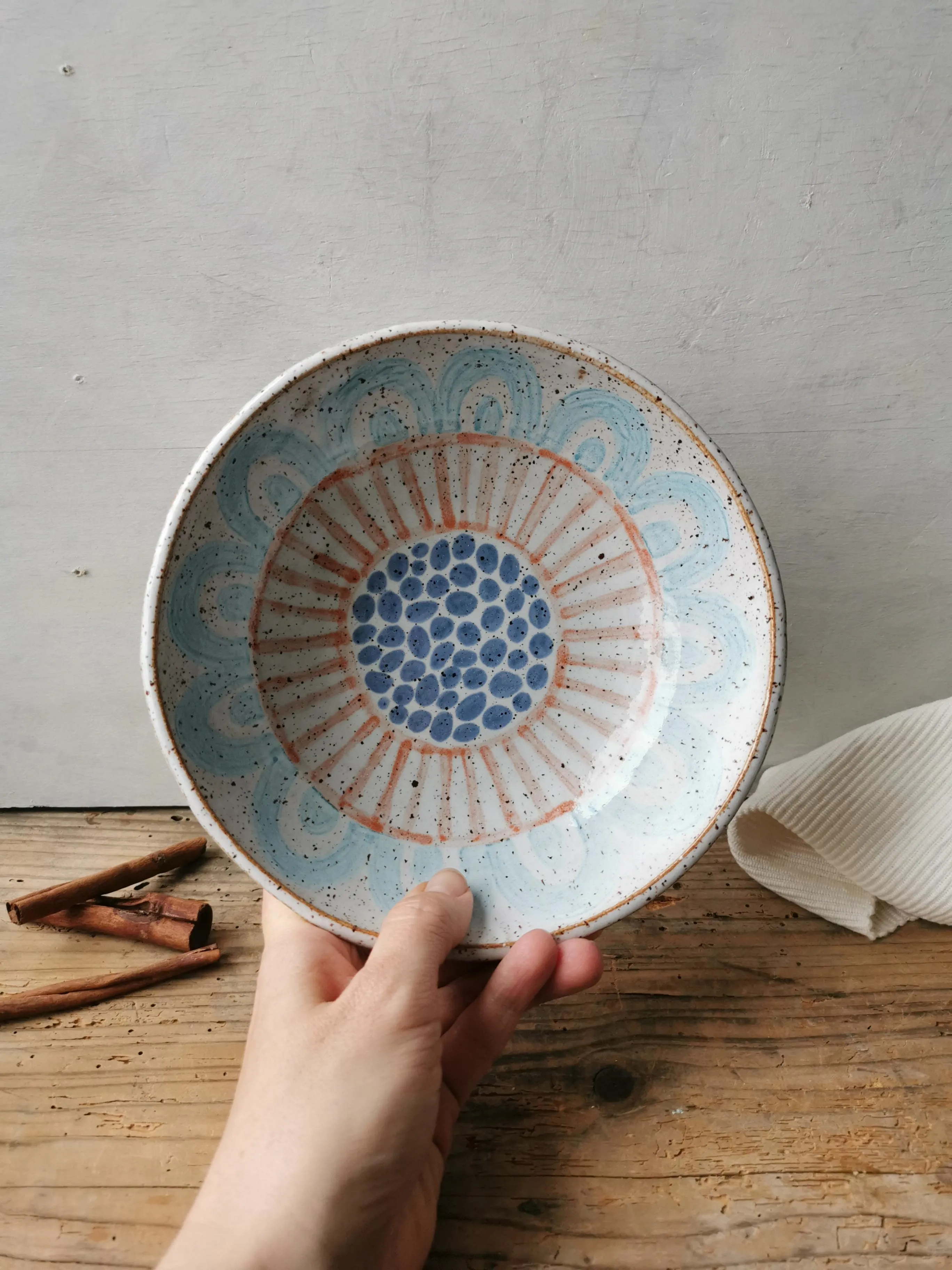 Pasta bowl handpainted No. 5