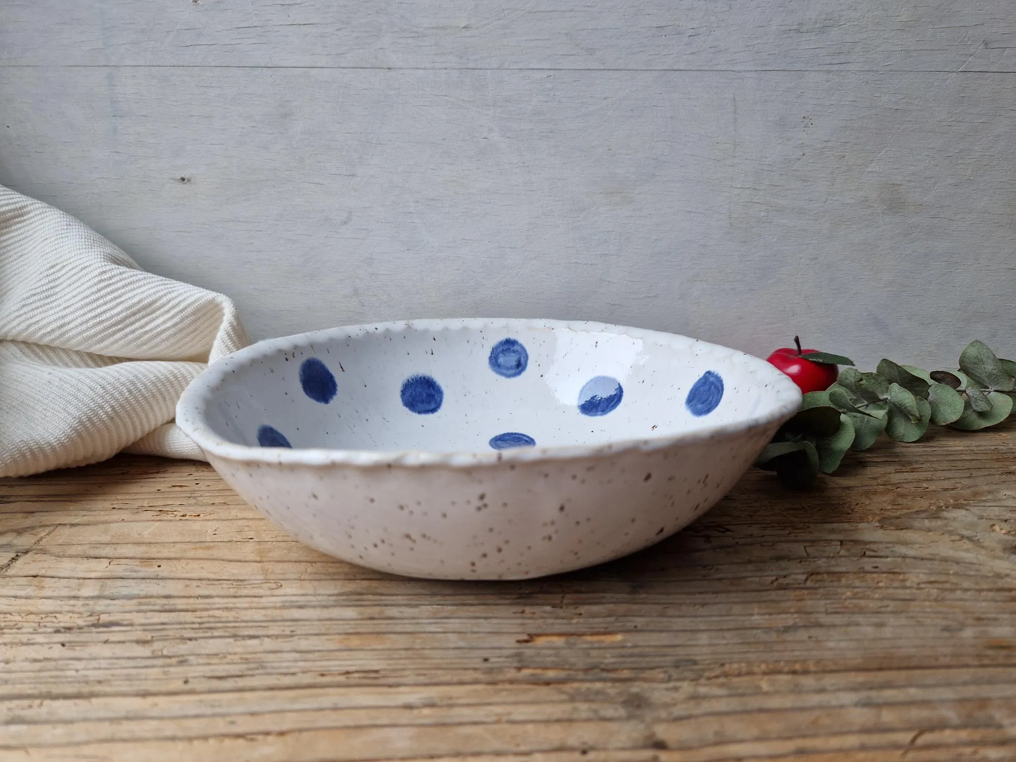 Pasta bowl polka dot No. 15