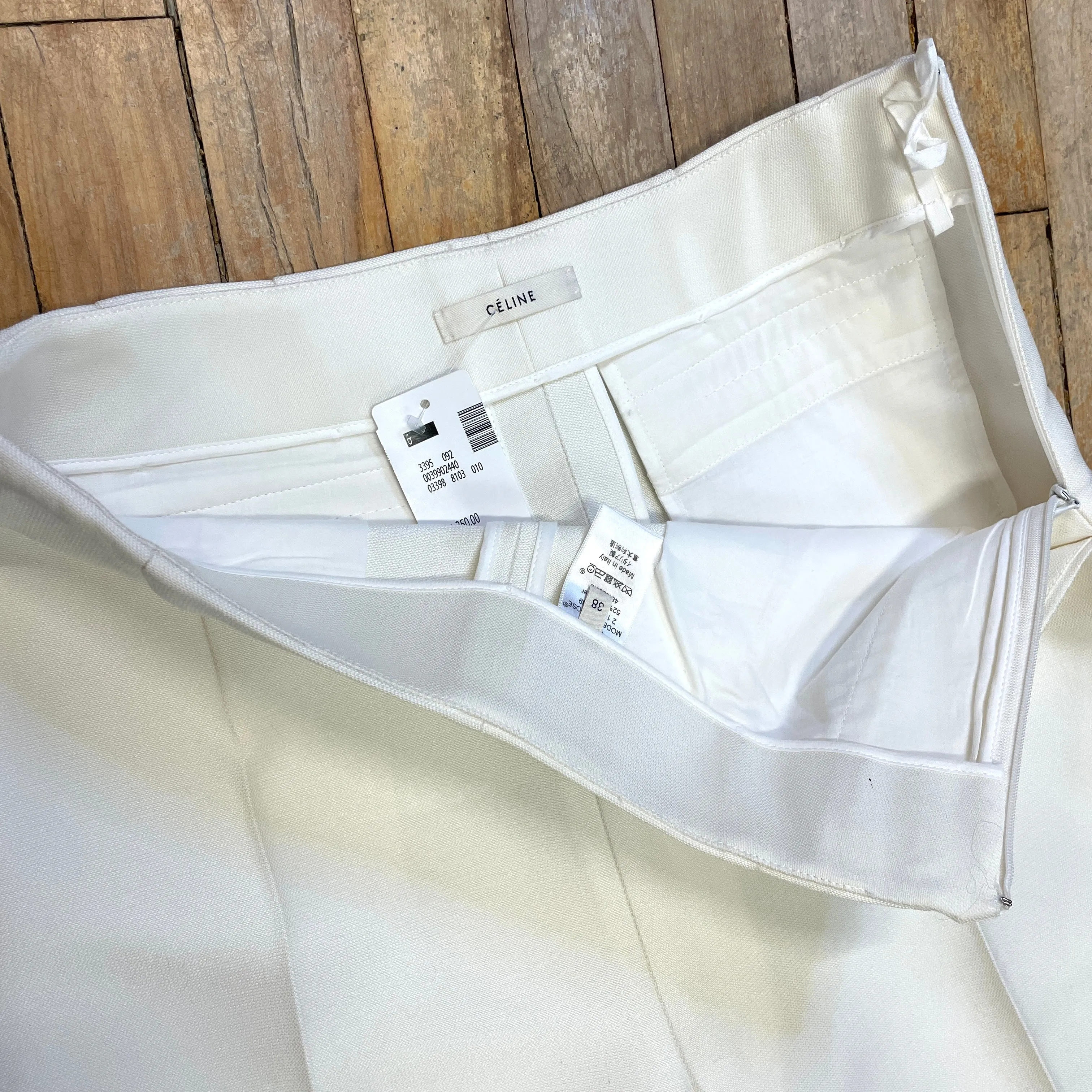 Phoebe Philo Era Deadstock Celine Vintage Designer Trousers Made in Italy Size 29"