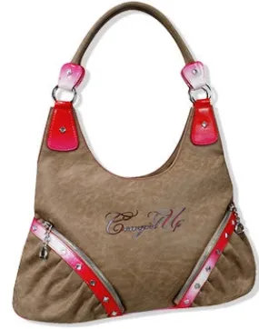 "Cowgirl Up" Western Pink Hobo Purse