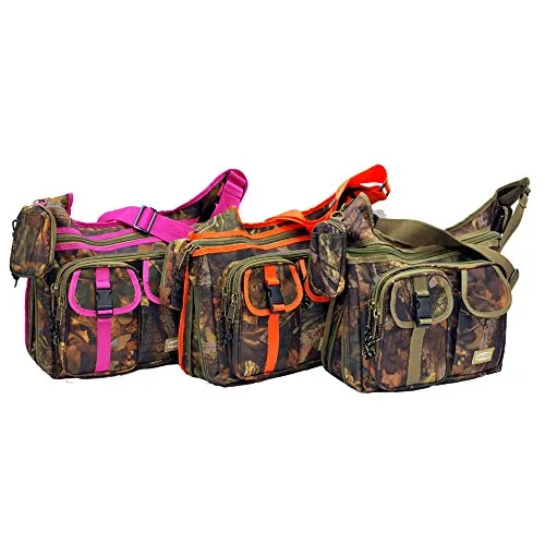 "E-Z Tote" Real Tree Print Hunting Shoulder Bag In 3 Colors (Pink Trim)