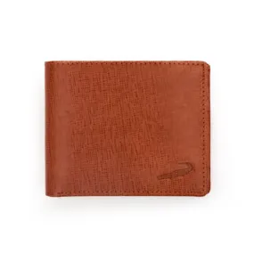 Refined Croc Texture Bifold-Brown