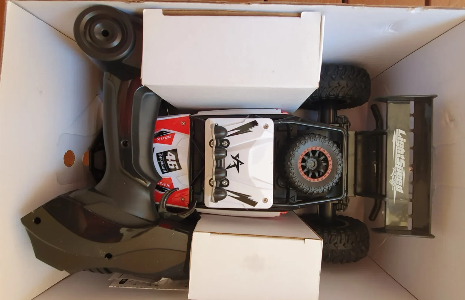 Remote Controlled RC Off-Road Car Crawler - 2.4GHz, Oversized Tires, High Strength Shocks, Rechargeable - Red & Black