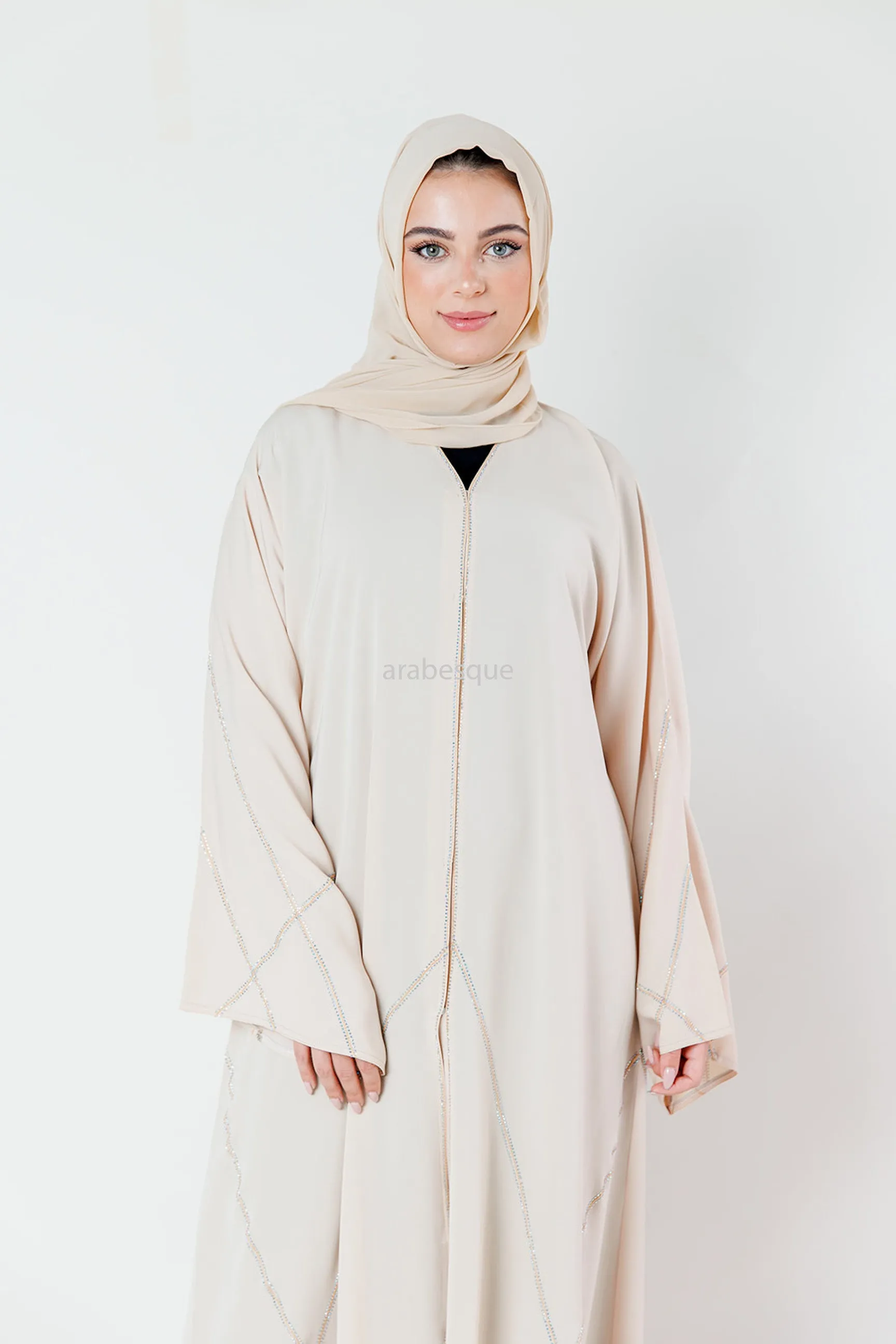 Remy Beige Luxury Abaya