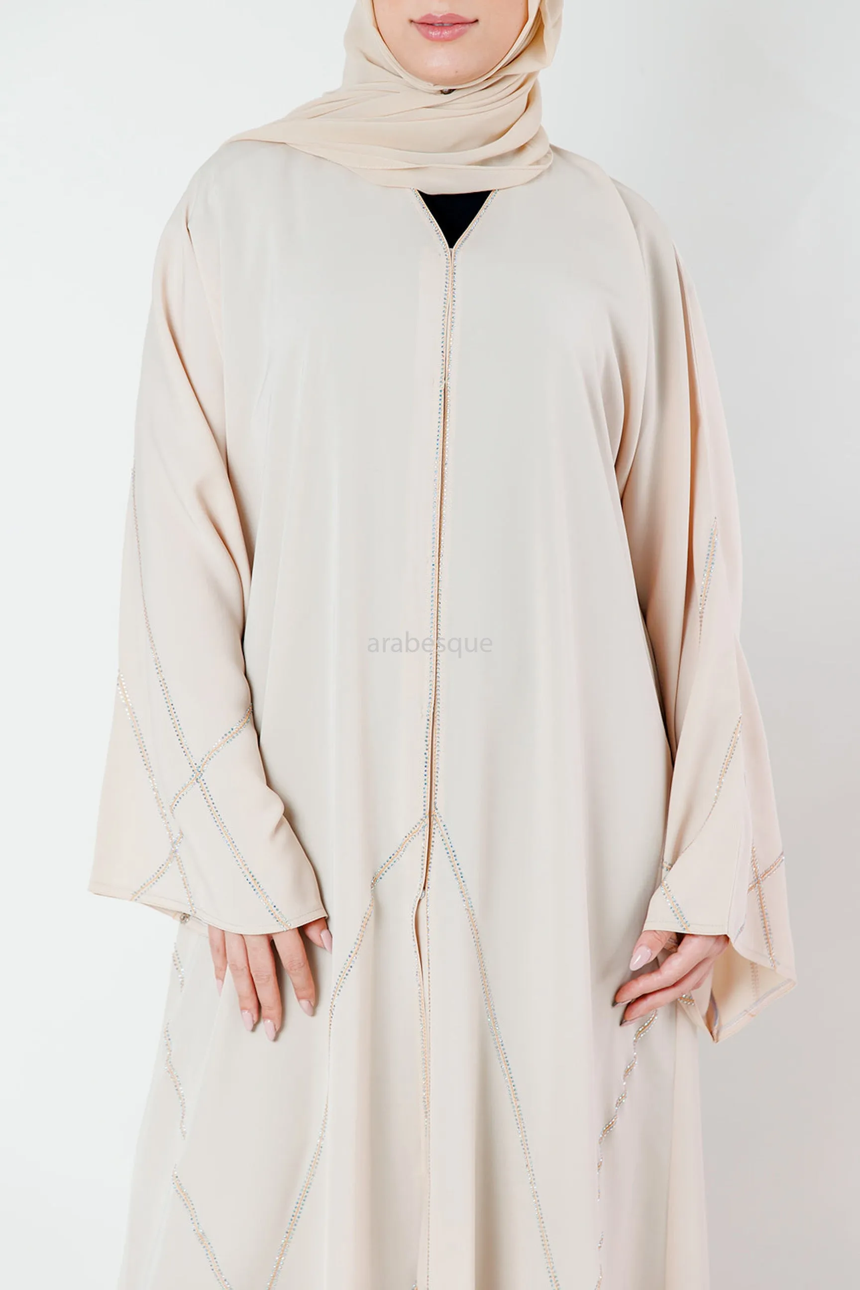 Remy Beige Luxury Abaya