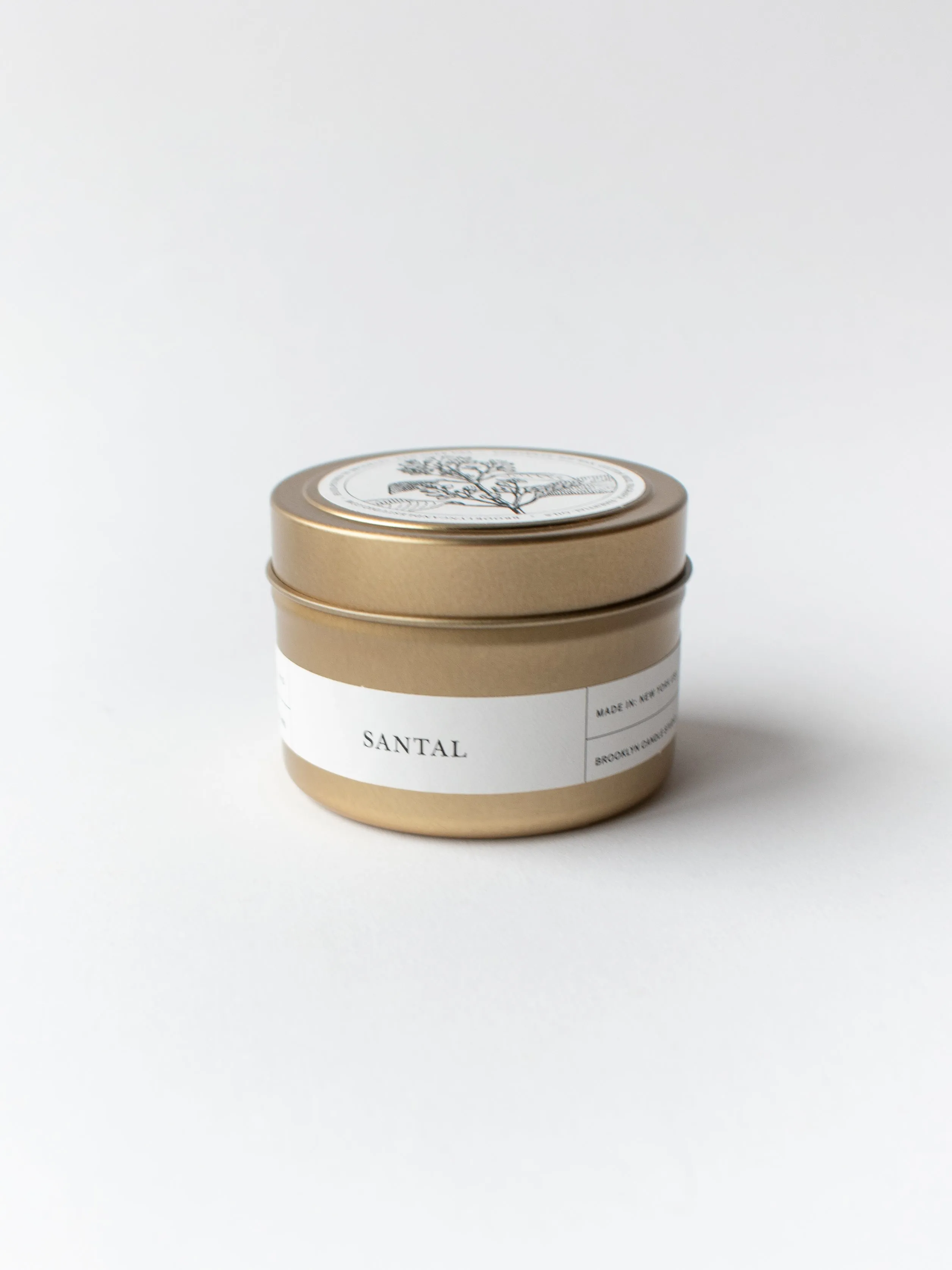 Santal Gold Travel Tin Candle