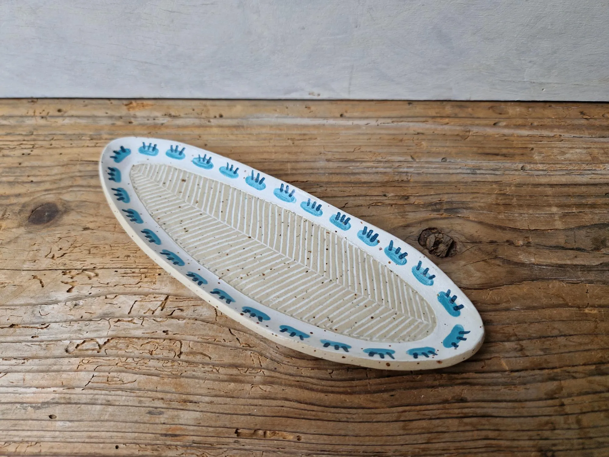 Sgraffito serving platter small No. 6