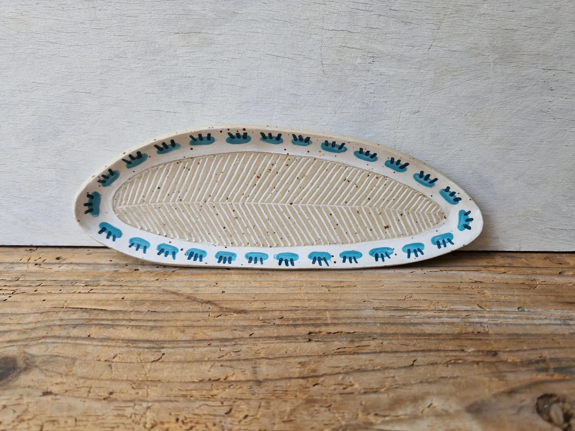 Sgraffito serving platter small No. 6