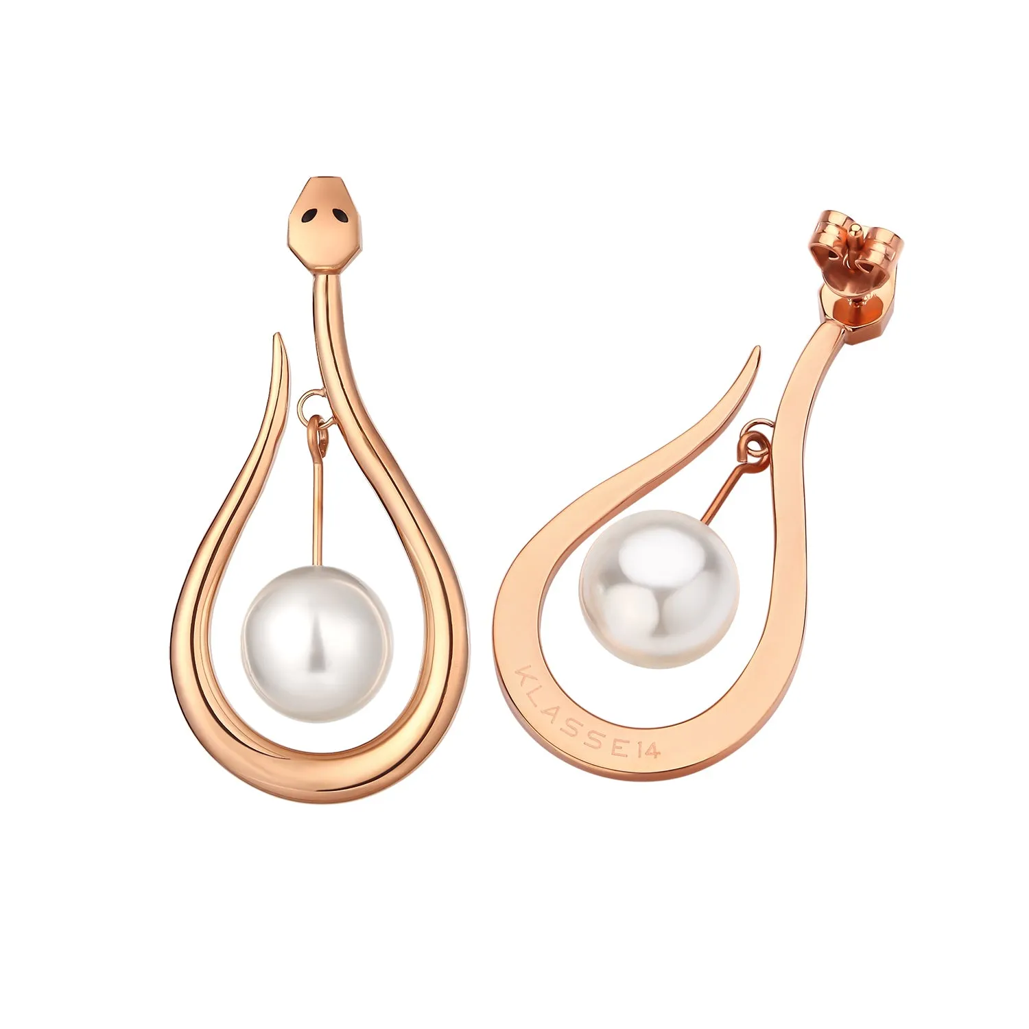 Snake Pearl Earrings