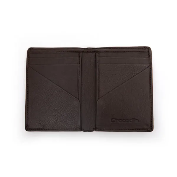 Streamline Vertical Wallet-Brown