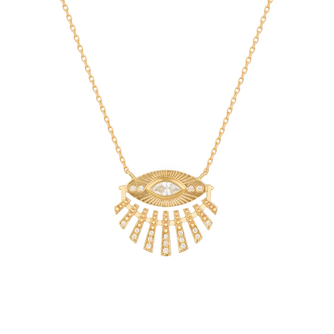 Sun Eye & Diamonds Necklace