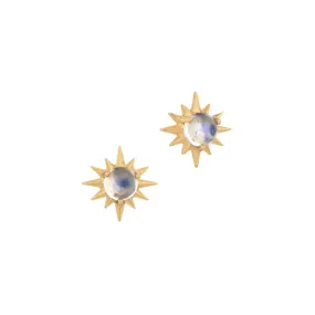 Sun Moonstone Earrings