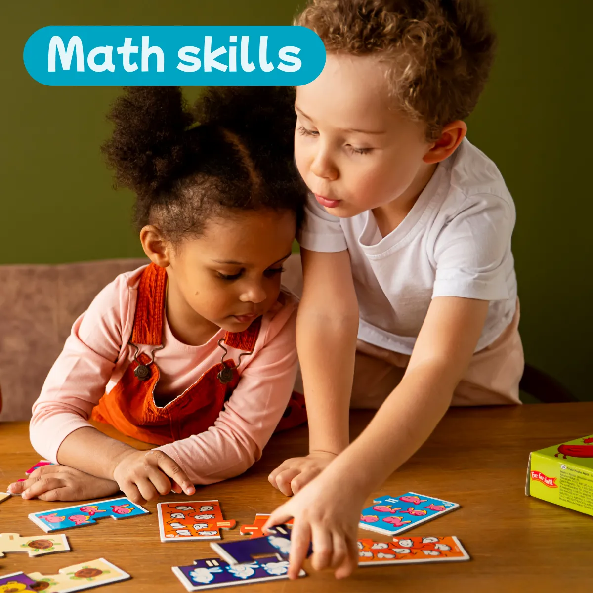 Toddler Maths Puzzles - Triple Puzzle: Sum and Subtract