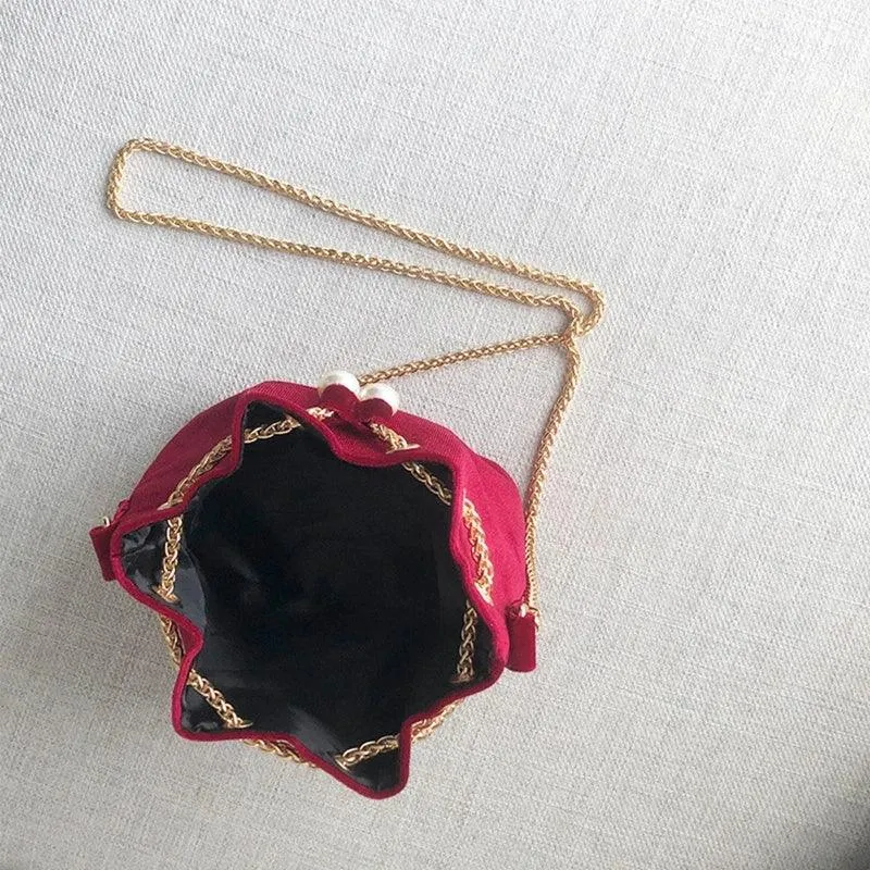 Velvet Bucket Bag