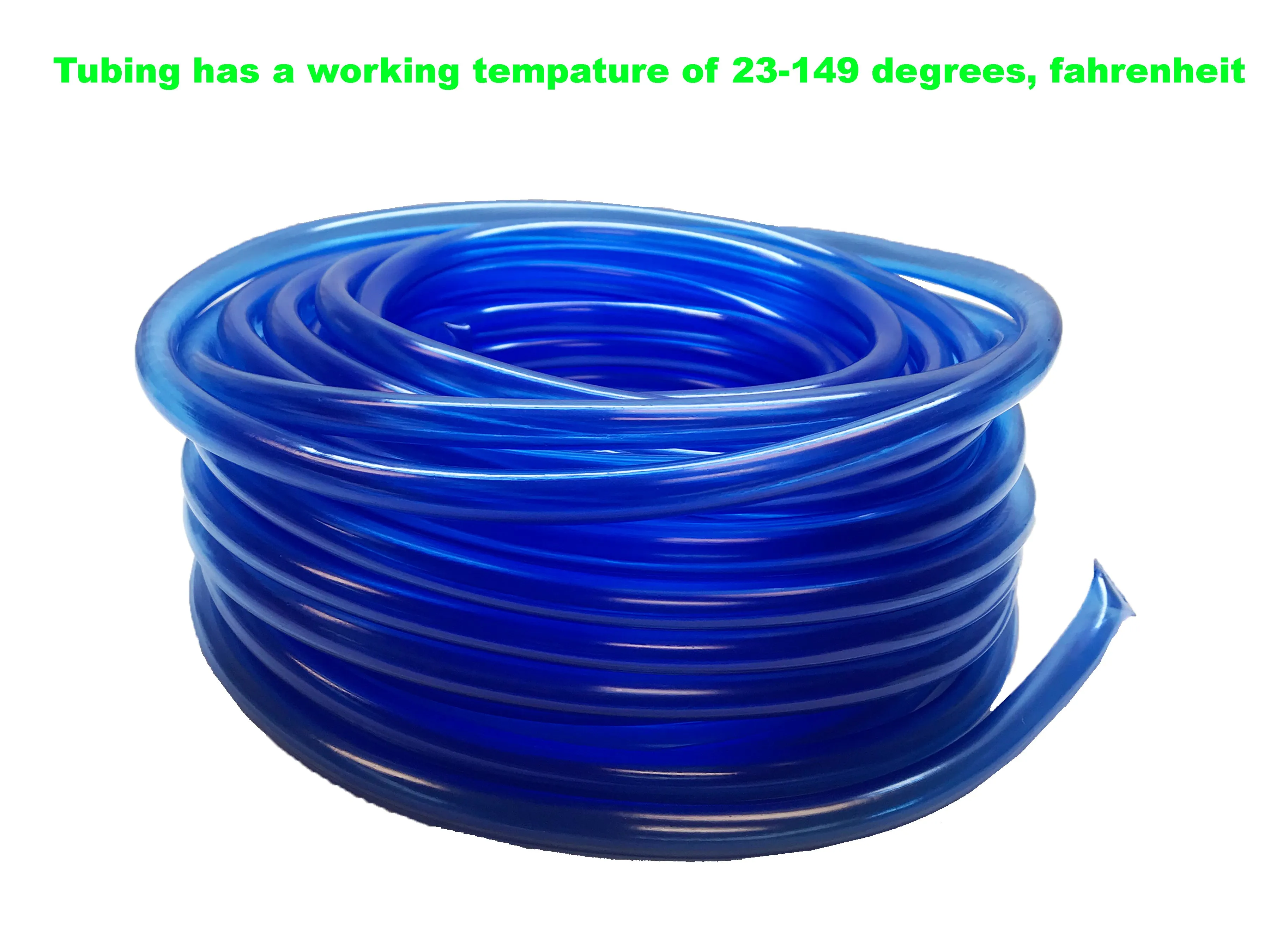 Viagrow Vinyl Multipurpose Irrigation Tubing (100ft, 1/2 ID-5/8 OD), Blue (EA)