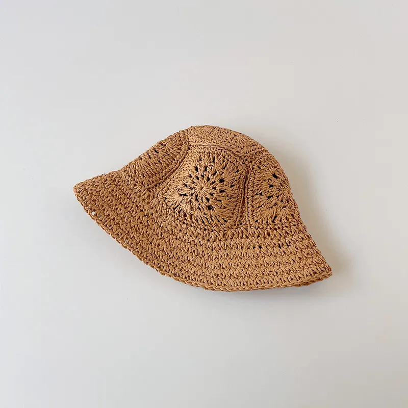 Woven Straw Bucket Hat