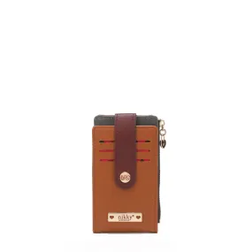 ZIP AND SNAP BUTTON BIFOLD CARDHOLDER