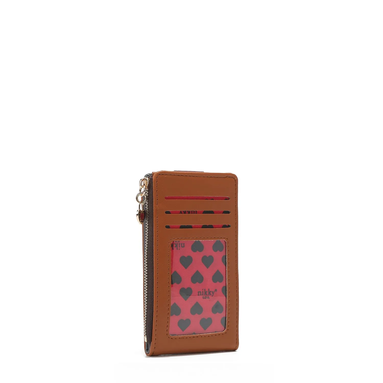 ZIP AND SNAP BUTTON BIFOLD CARDHOLDER